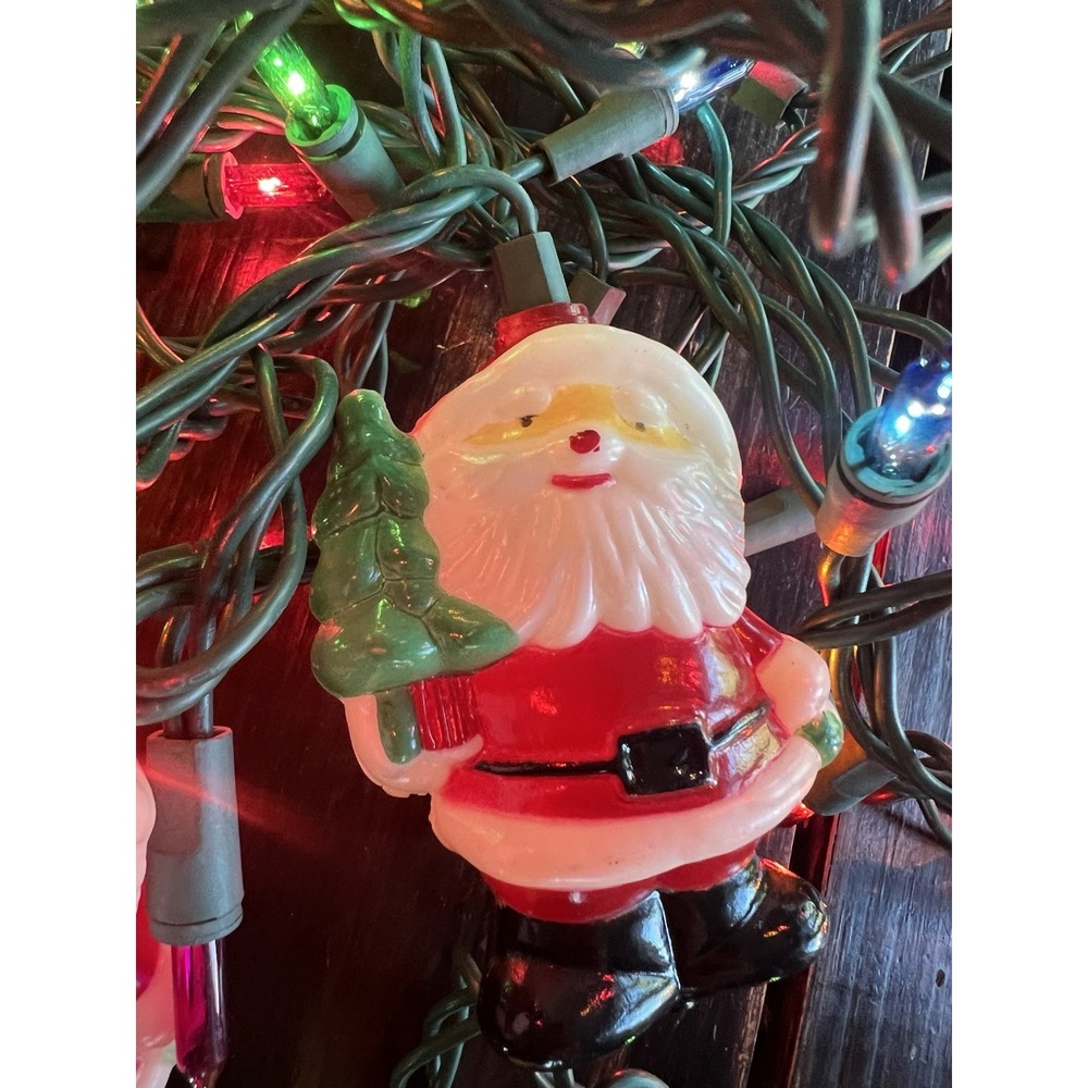Blow Mold Santa Christmas Light Covers Set Of‎ 6 - Picture 3 of 10